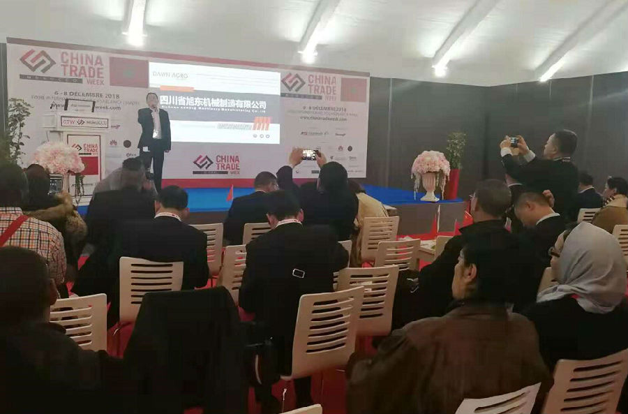 Morocco CTW- sichuan machinery chamber of commerce held a successful presentation